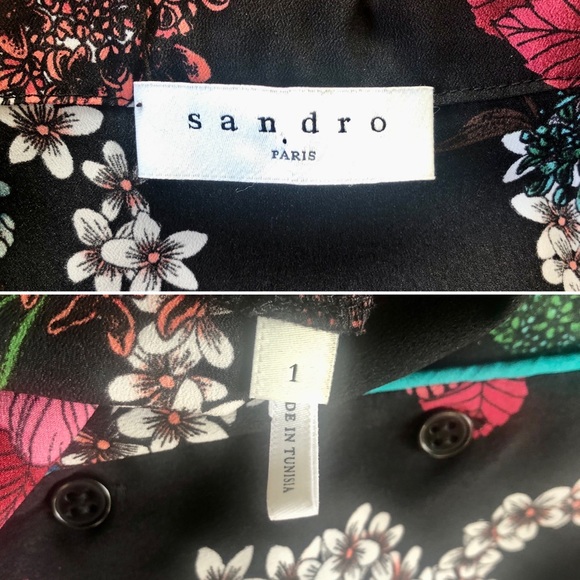 Sandro Floral Top - Picture 9 of 11
